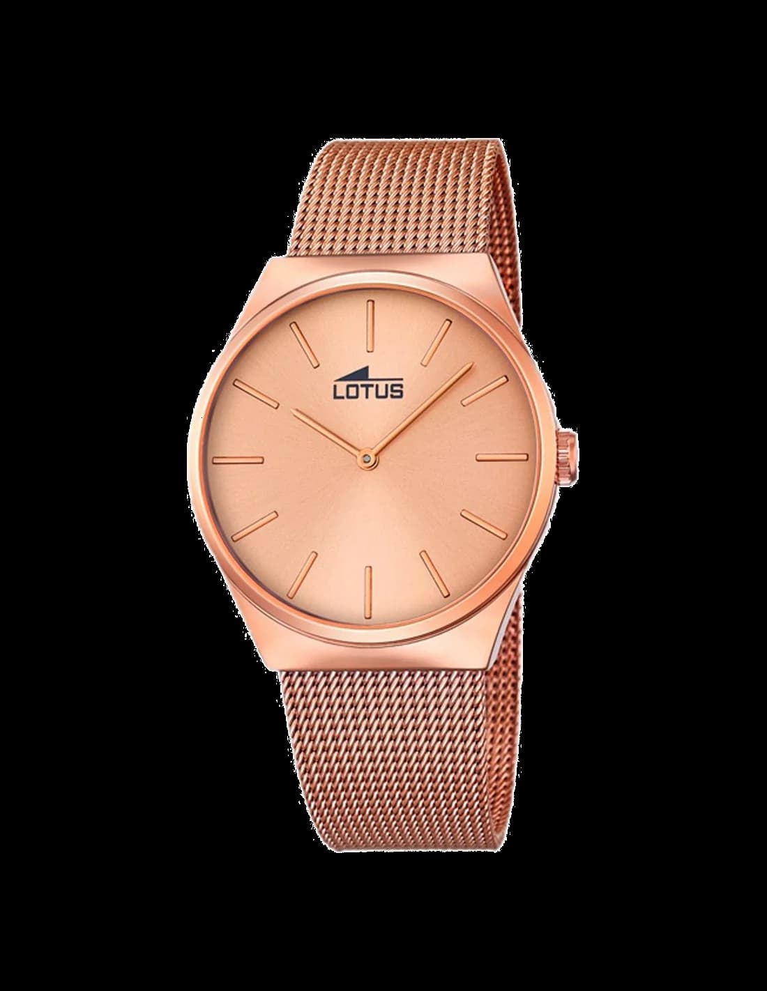 Lotus L18286/2 montre homme, cadran or rose, bracelet acier