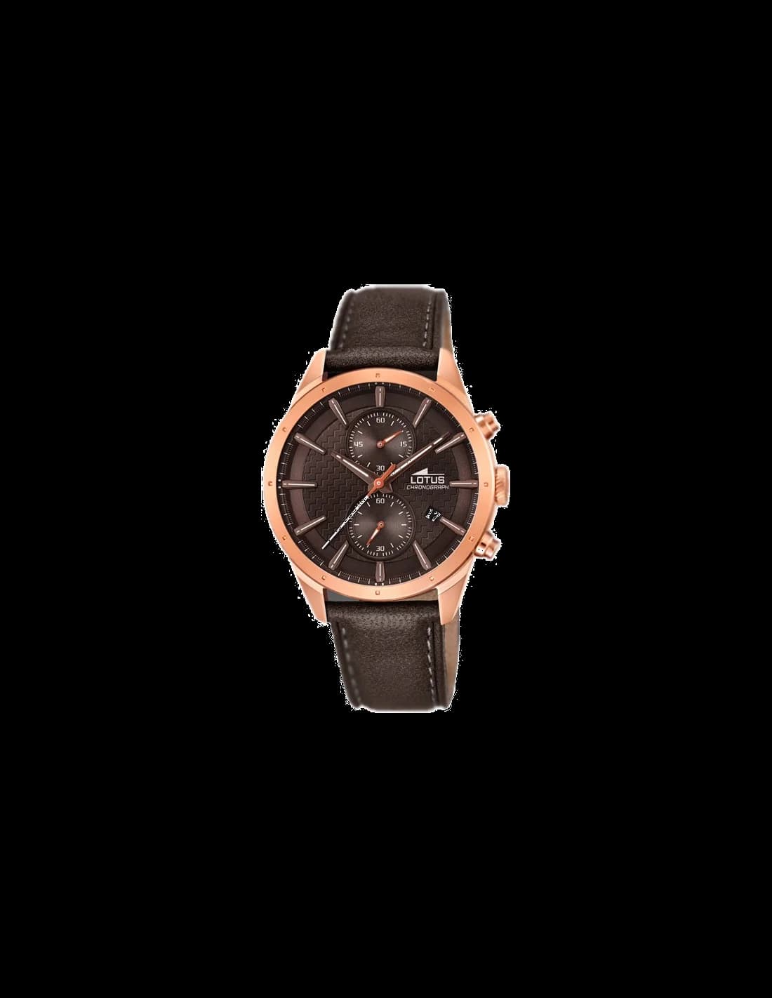 Lotus L18314/1 montre homme, cadran marron, bracelet cuir marron