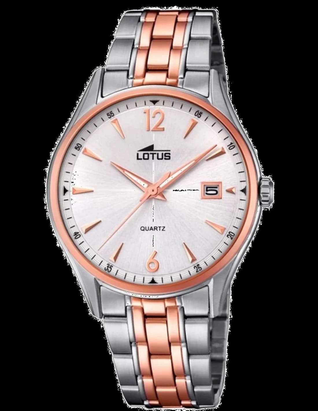 Lotus L18376/2 montre femme, au cadran blanc et bracelet acier