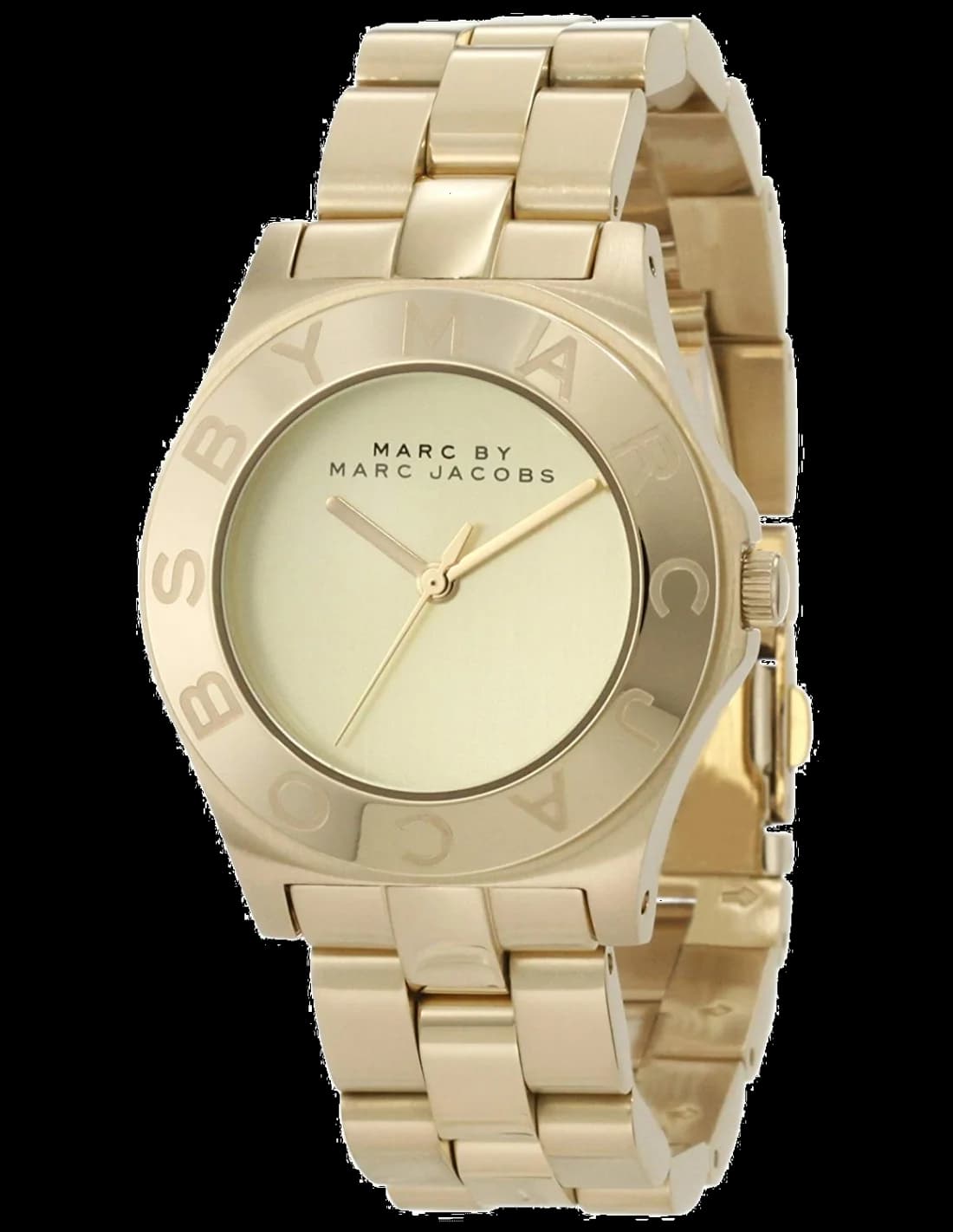 Marc Jacobs MBM3126 montre femme, Cadran or et bracelet acier doré or jaune