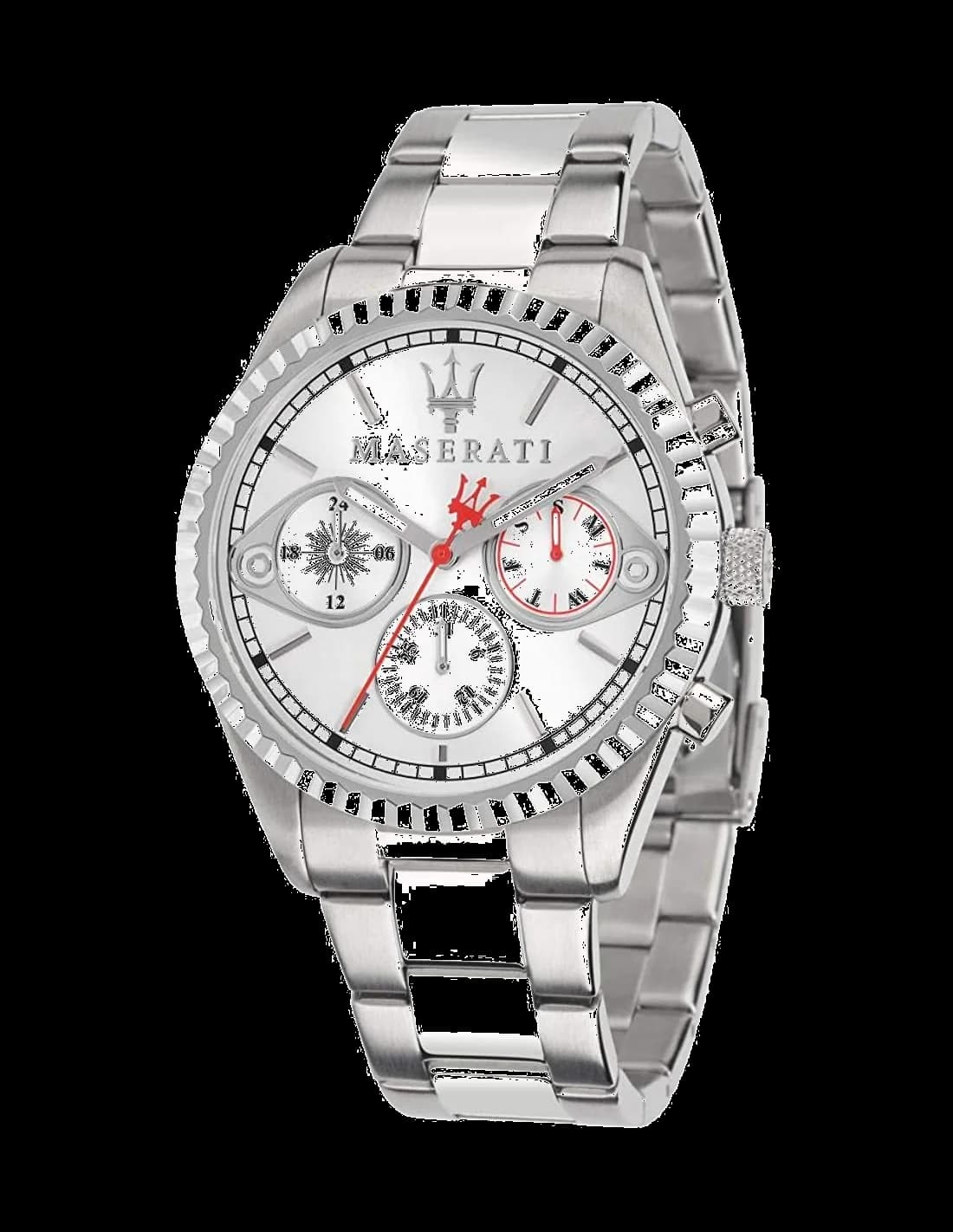 Maserati R8853100017 montre homme, cadran argent, bracelet acier