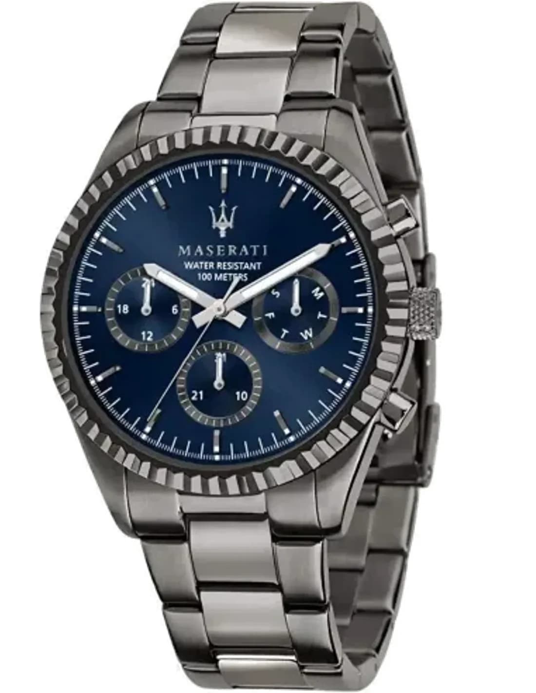 Maserati Competizione R8853100019 Men's Watch in Gray Steel Blue Dial