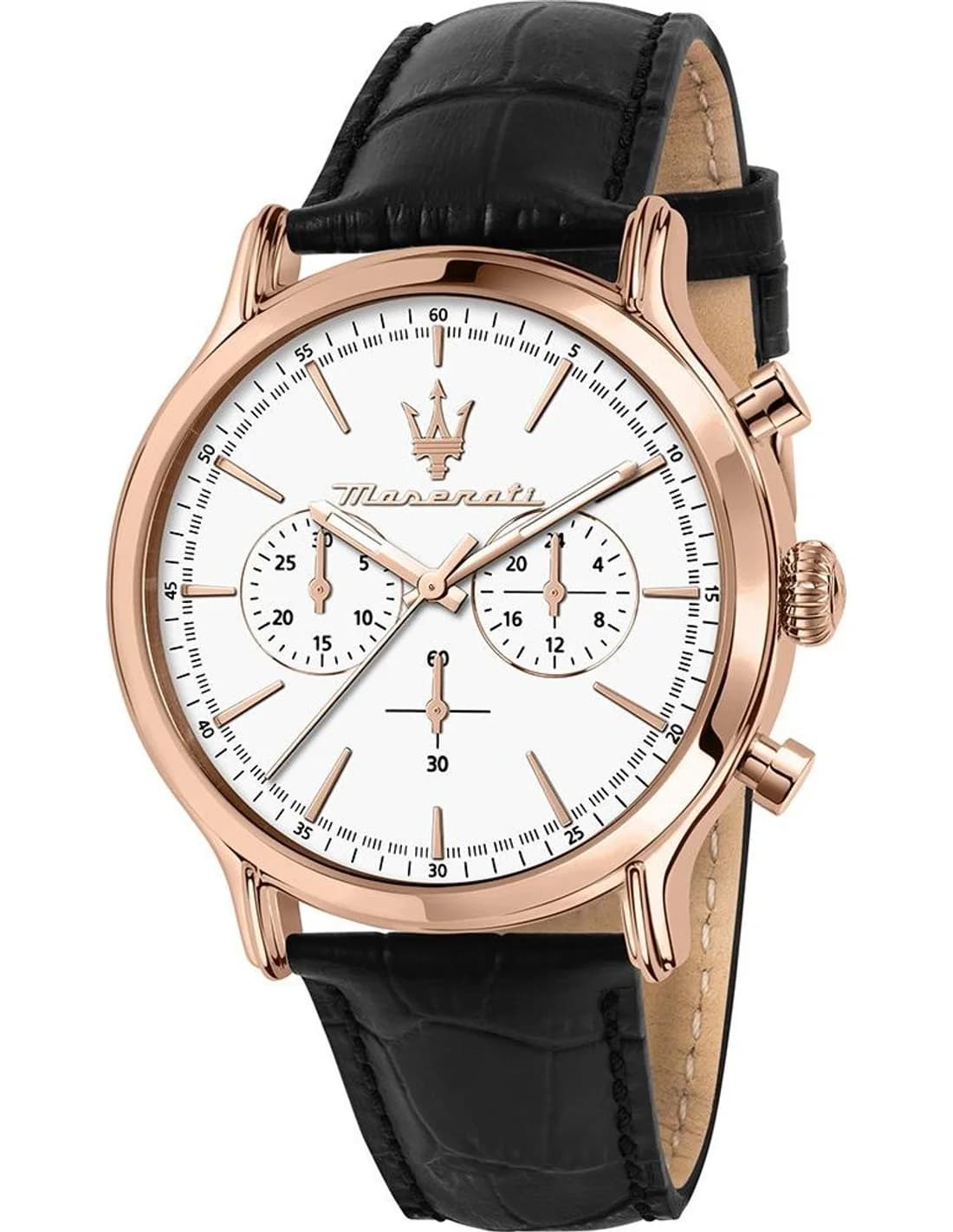 Maserati R8871618016 montre homme, cadran noir sur bracelet cuir