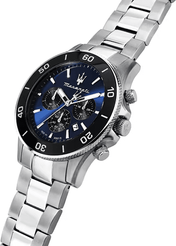 Show Maserati R8873600009 in Silver Steel and Blue Dial vue 2