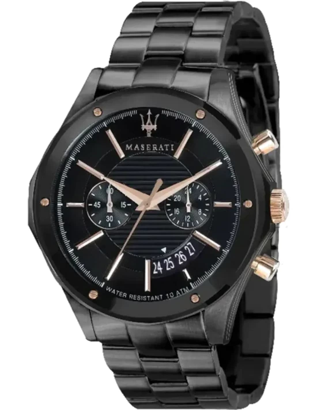 Maserati R8873627001 montre homme, noir chronographe acier noir