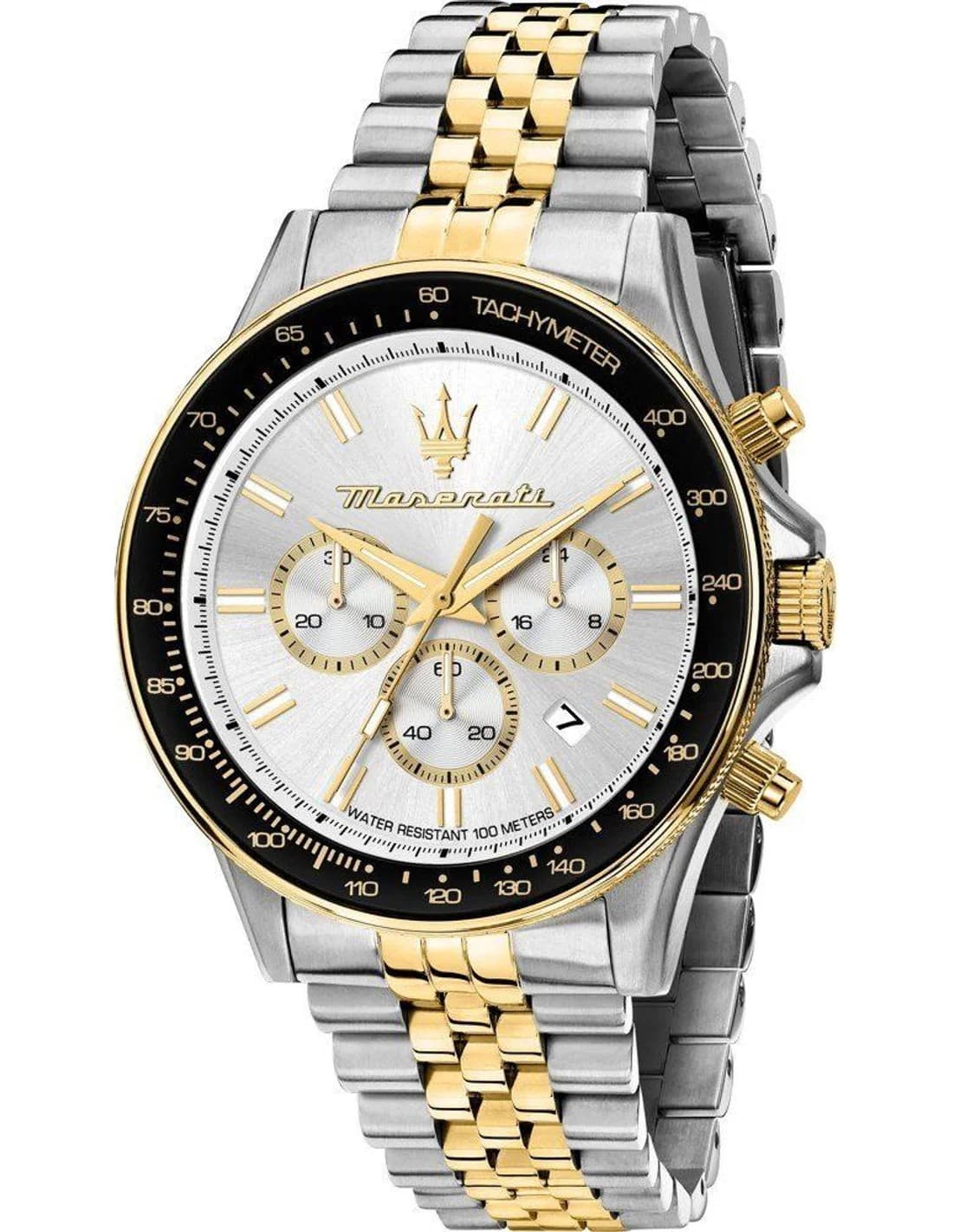 Maserati R8873640024 montre homme, au cadran argent et bracelet acier