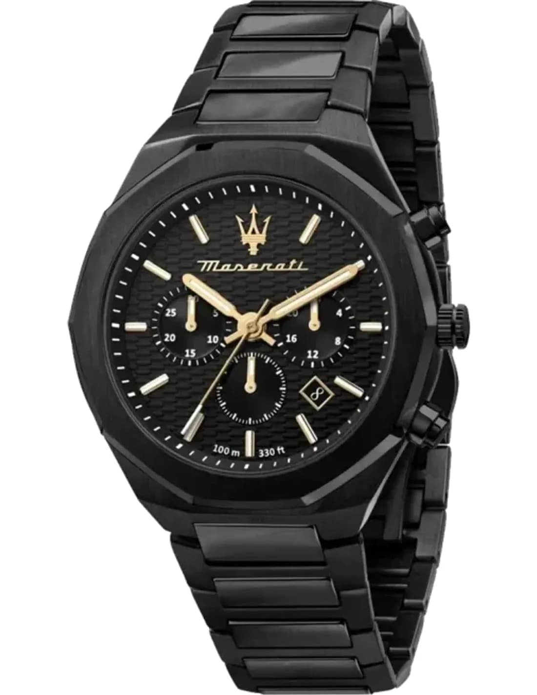 Maserati R8873642005 montre homme, chronographe acier noir 45mm