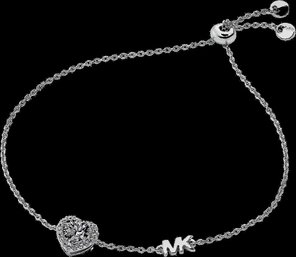 Michael Kors MKC1518AN040 montre femme, bracelet coulissant coeur argent 925