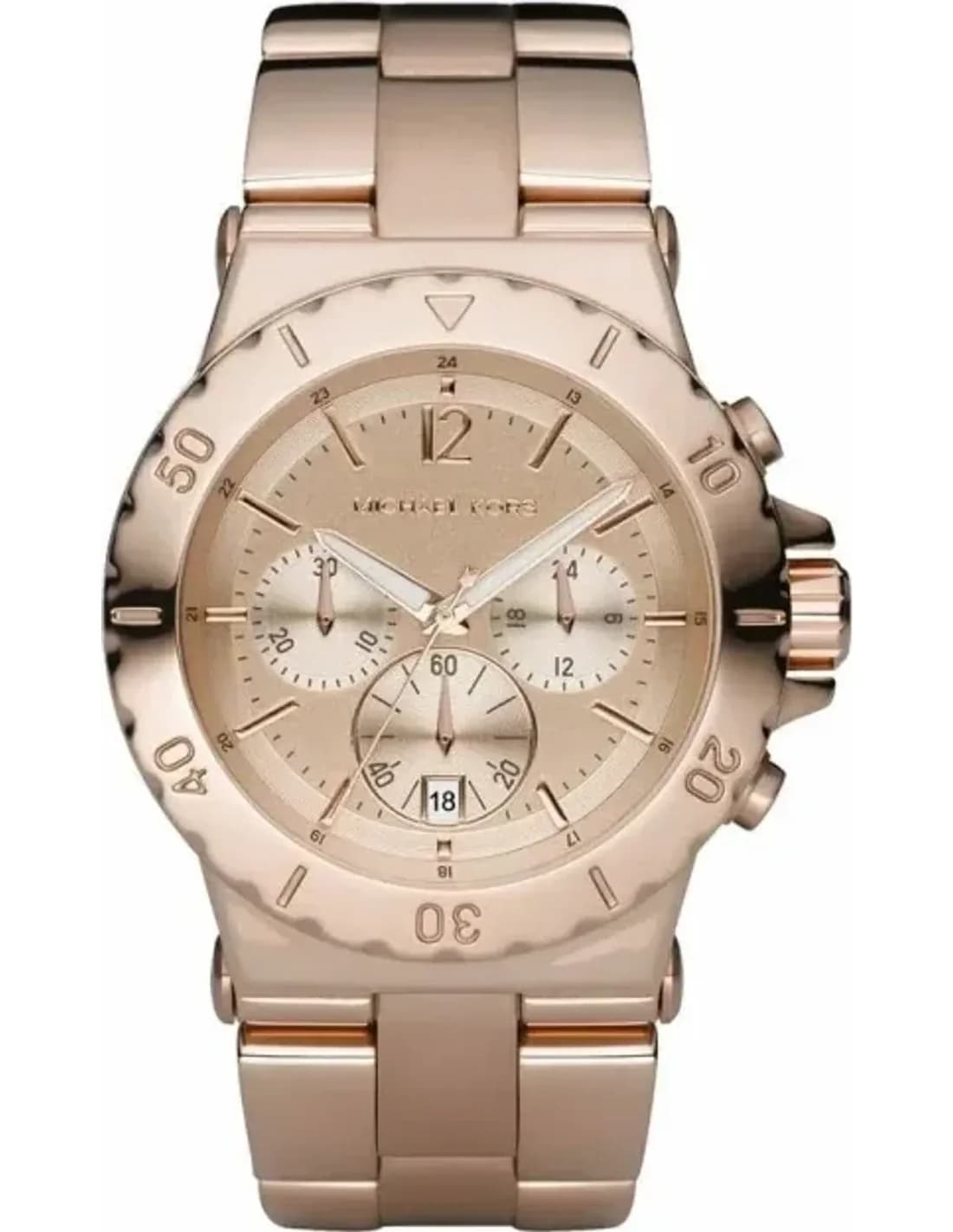Michael Kors MK5314 montre femme, cadran or rose, bracelet acier, style chic