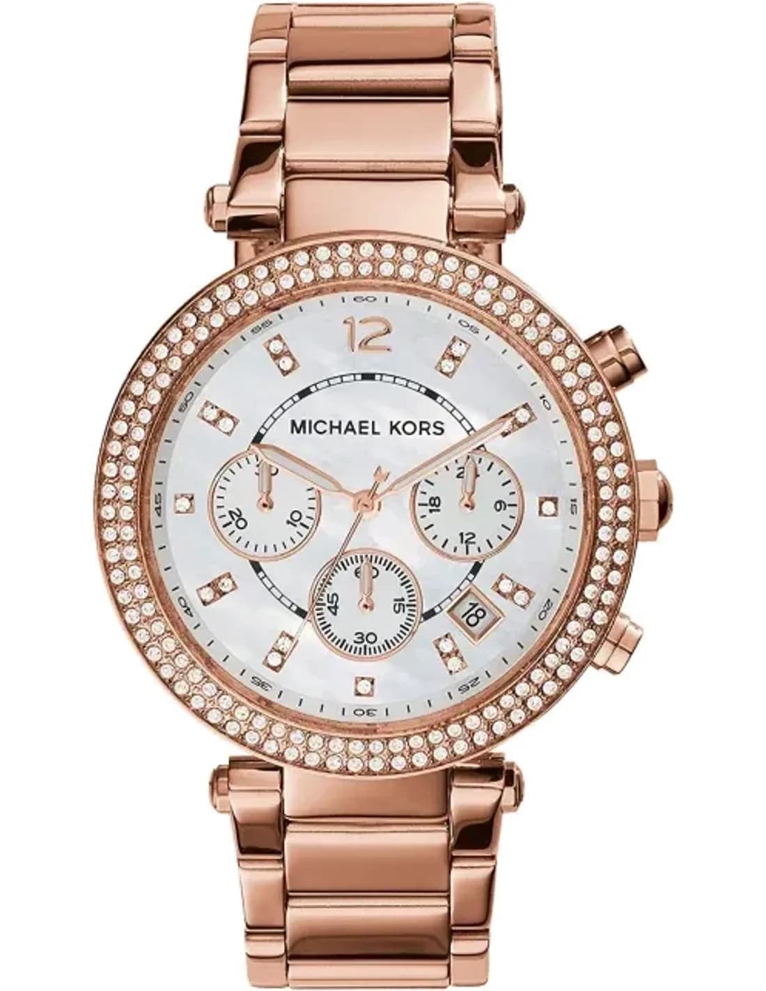 Women's Watch Michael Kors MK5491 Parker Rose Gold and Crystals