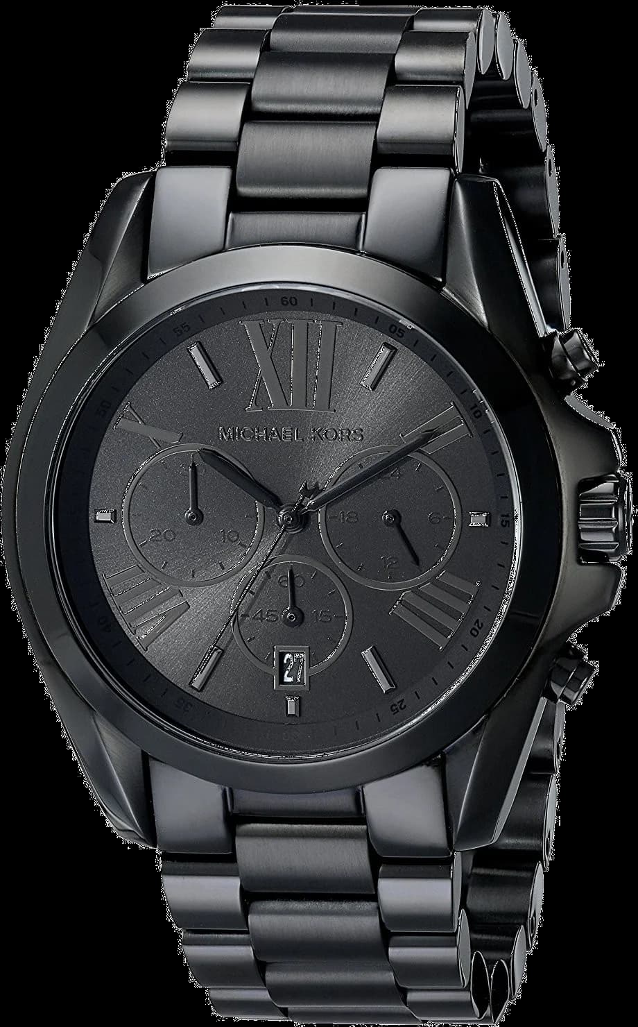 Michael Kors MK5550 montre femme, cadran noir, acier inoxydable, chronographe