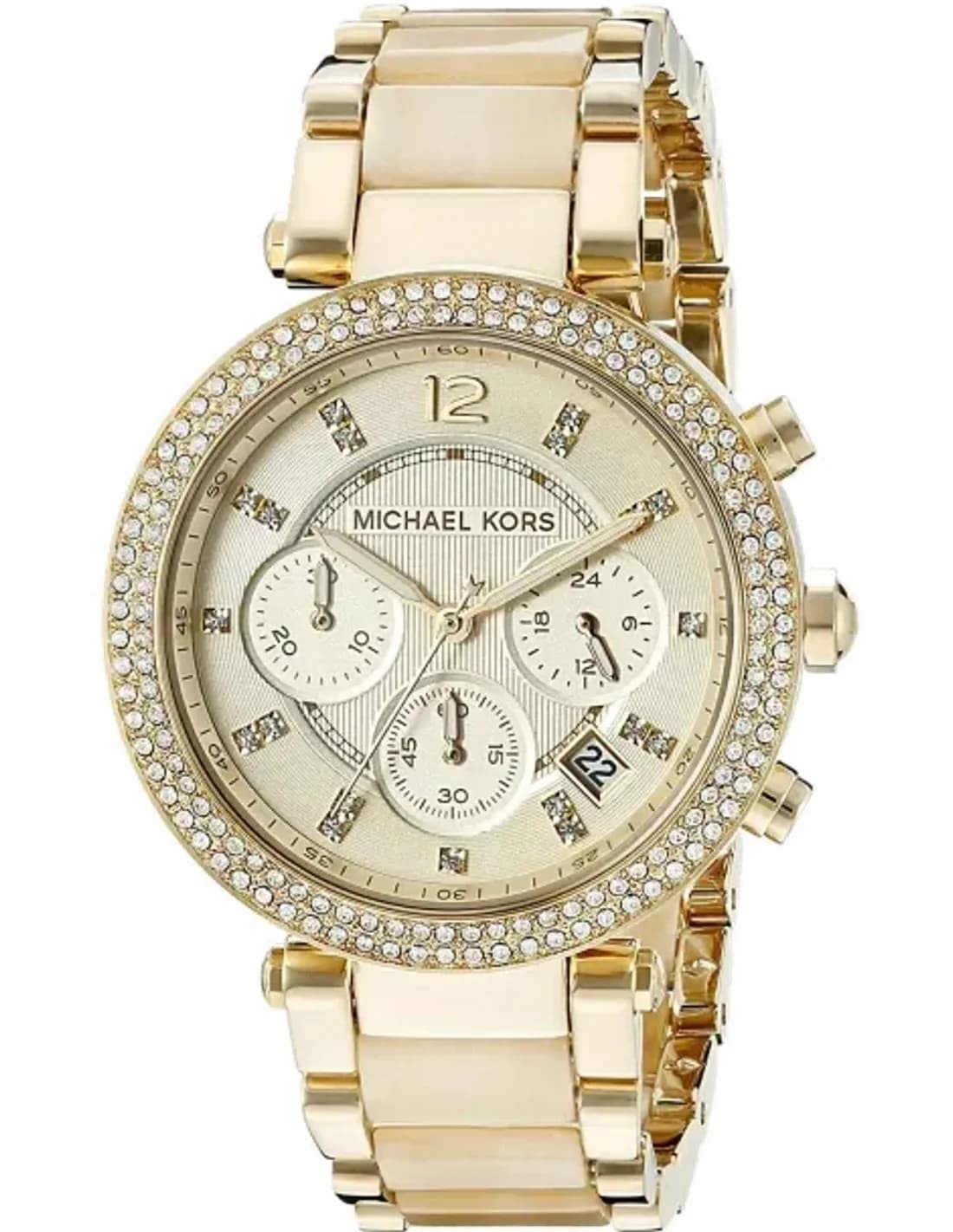 Michael Kors MK5632 Watch with Acetate and Gold-Plated Steel Strap