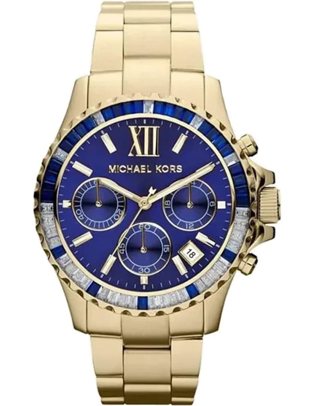 Michael Kors MK5754 Everest Chronograph in Gold-Tone Steel and Stones