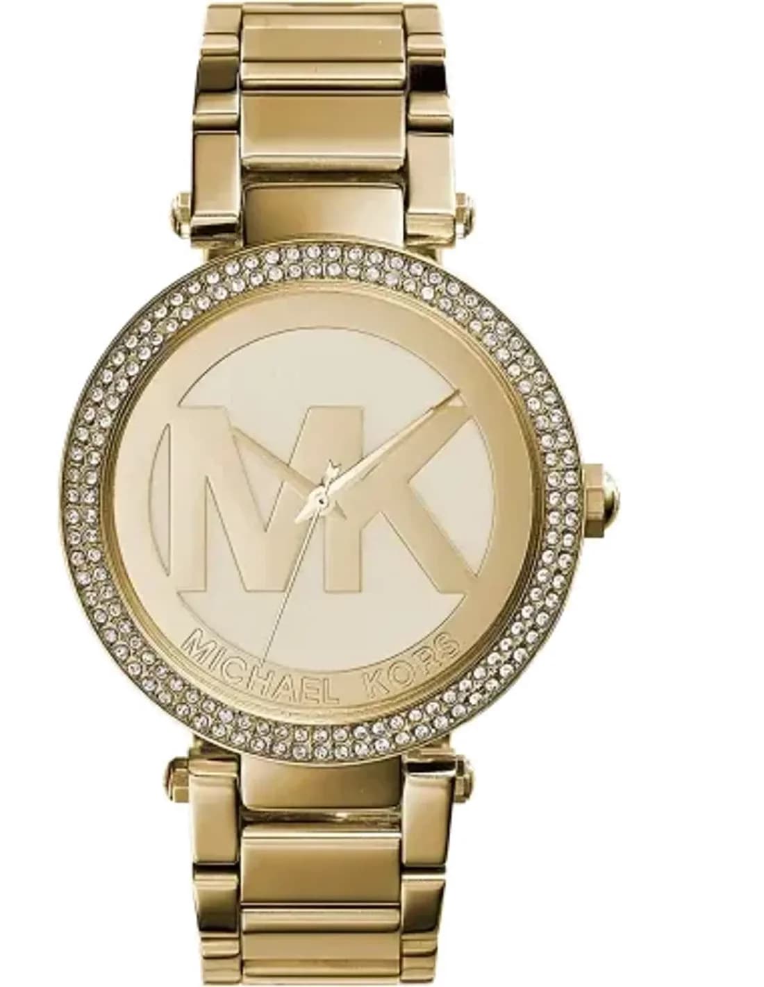 Michael Kors MK5784 Parker Chronograph in Gold-Tone Stainless Steel and Crystals