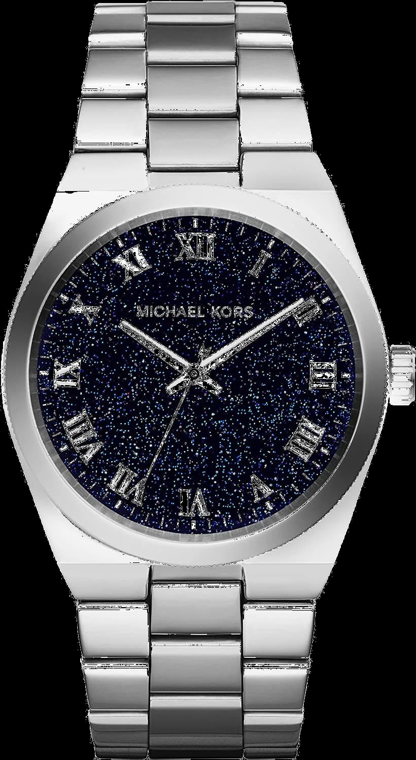 Michael Kors MK6113 montre femme, cadran bleu, bracelet acier inoxydable