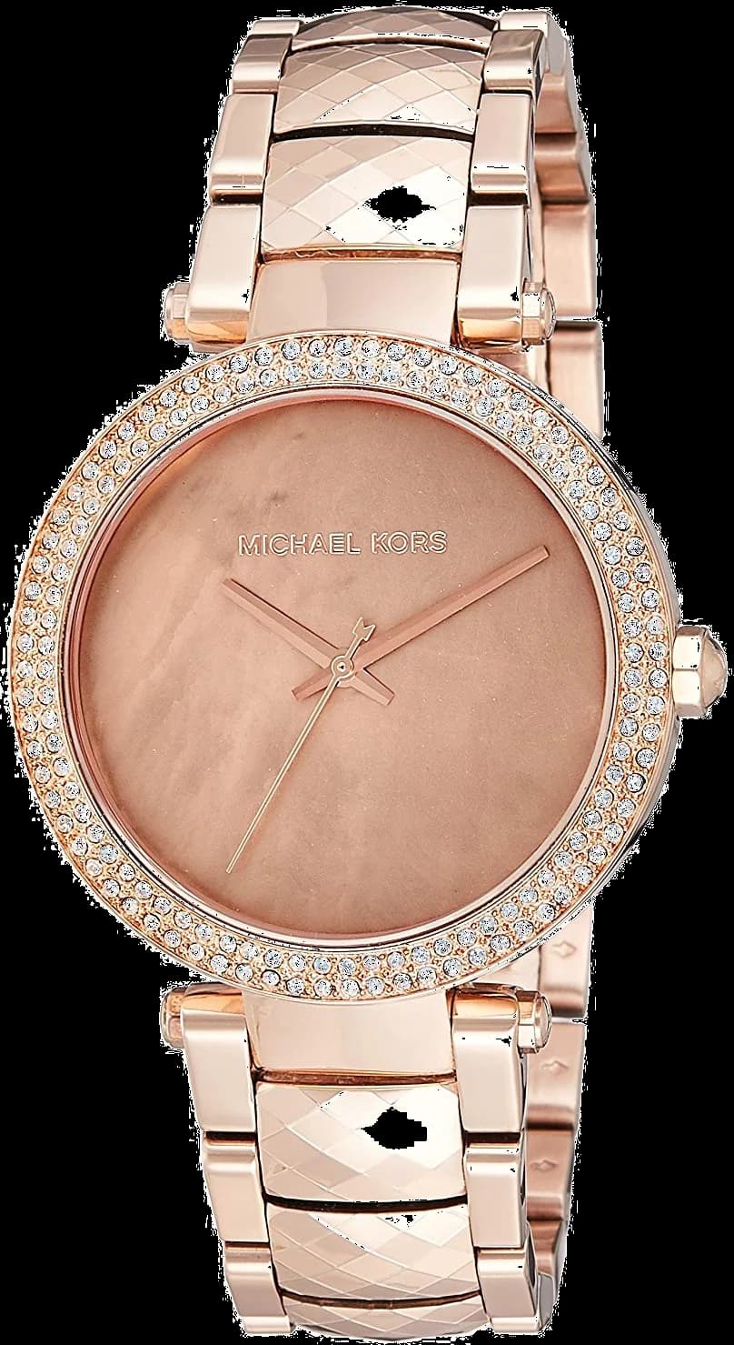 Michael Kors MK6426 montre femme, au cadran or rose et bracelet assorti