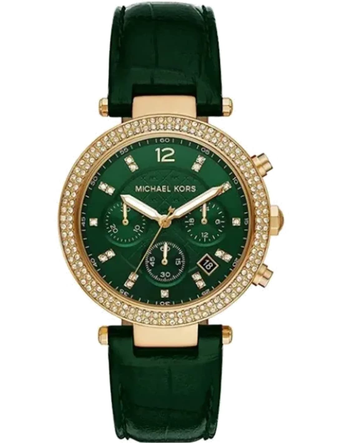 Montre Michael Kors Parker MK6985 Bracelet en cuir vert