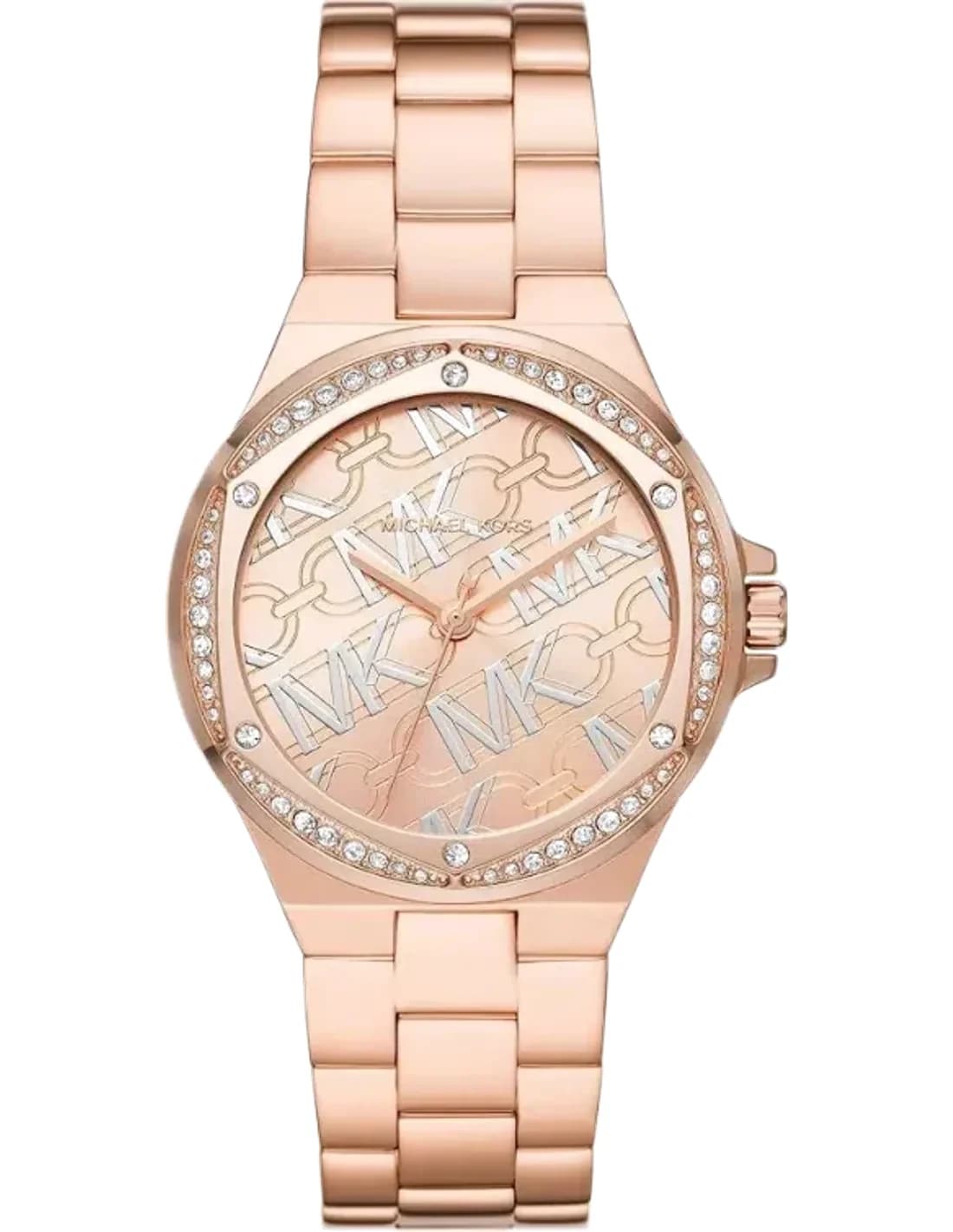 Michael Kors MK7405 montre femme, cadran or rose sur bracelet acier