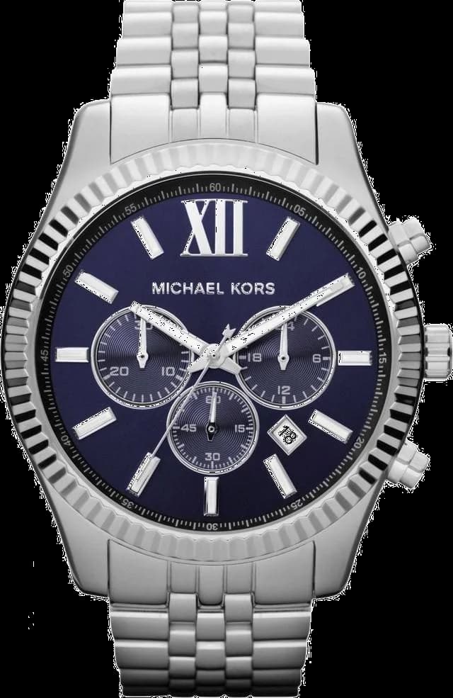 Michael Kors MK8280 montre homme, chronographe sur cadran bleu