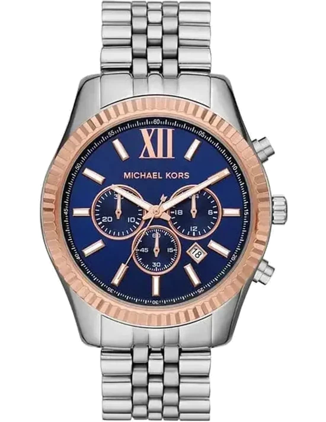 Michael Kors MK8689 Lexington chronograph quartz blue dial men's watch