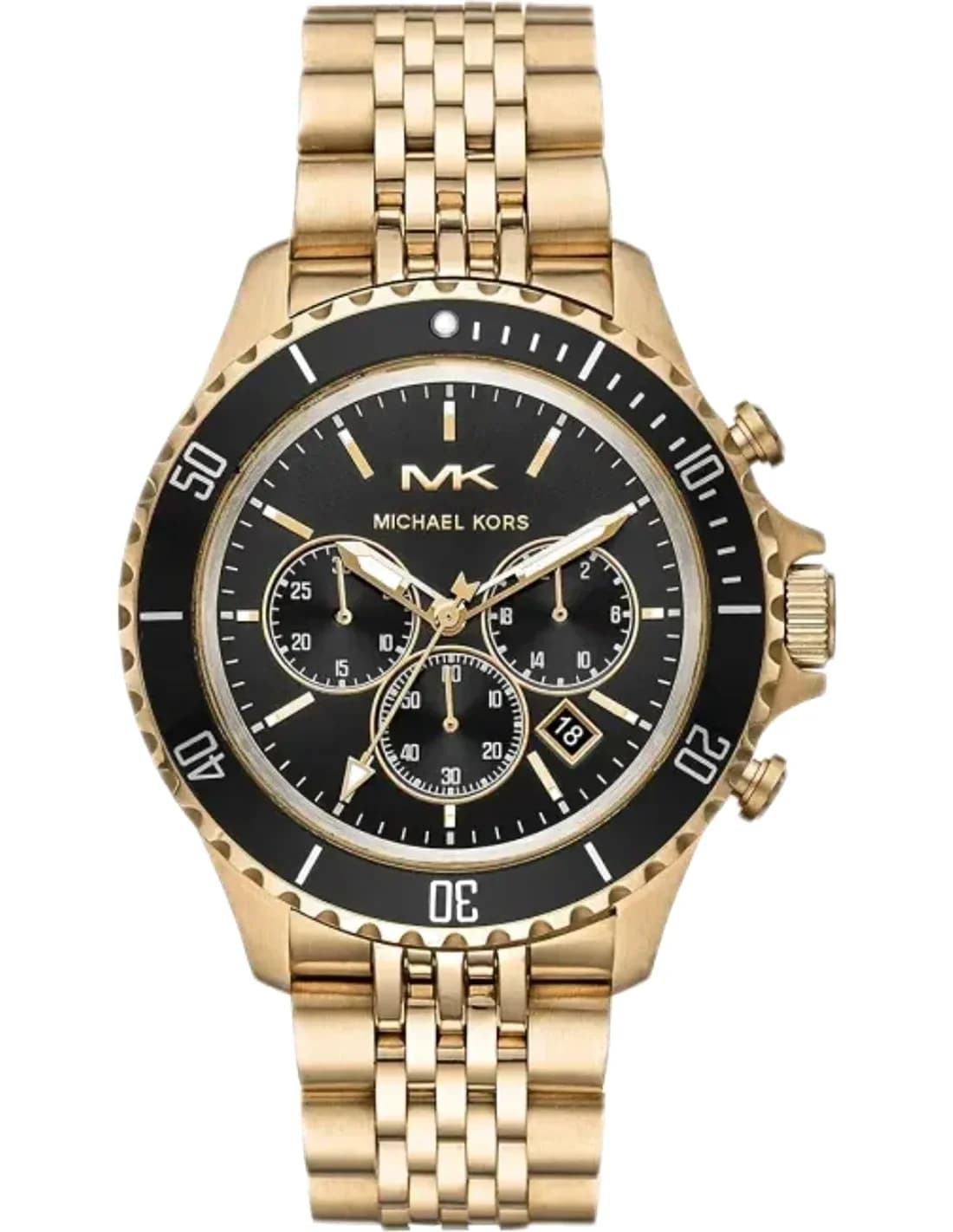 Montre Michael Kors MK8726 homme cadran noir bracelet acier