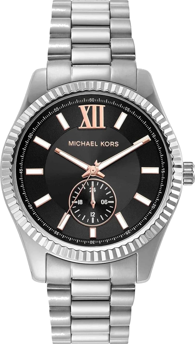 Montre homme Michael Kors Lexington MK8946 bracelet en acier inoxydable argenté