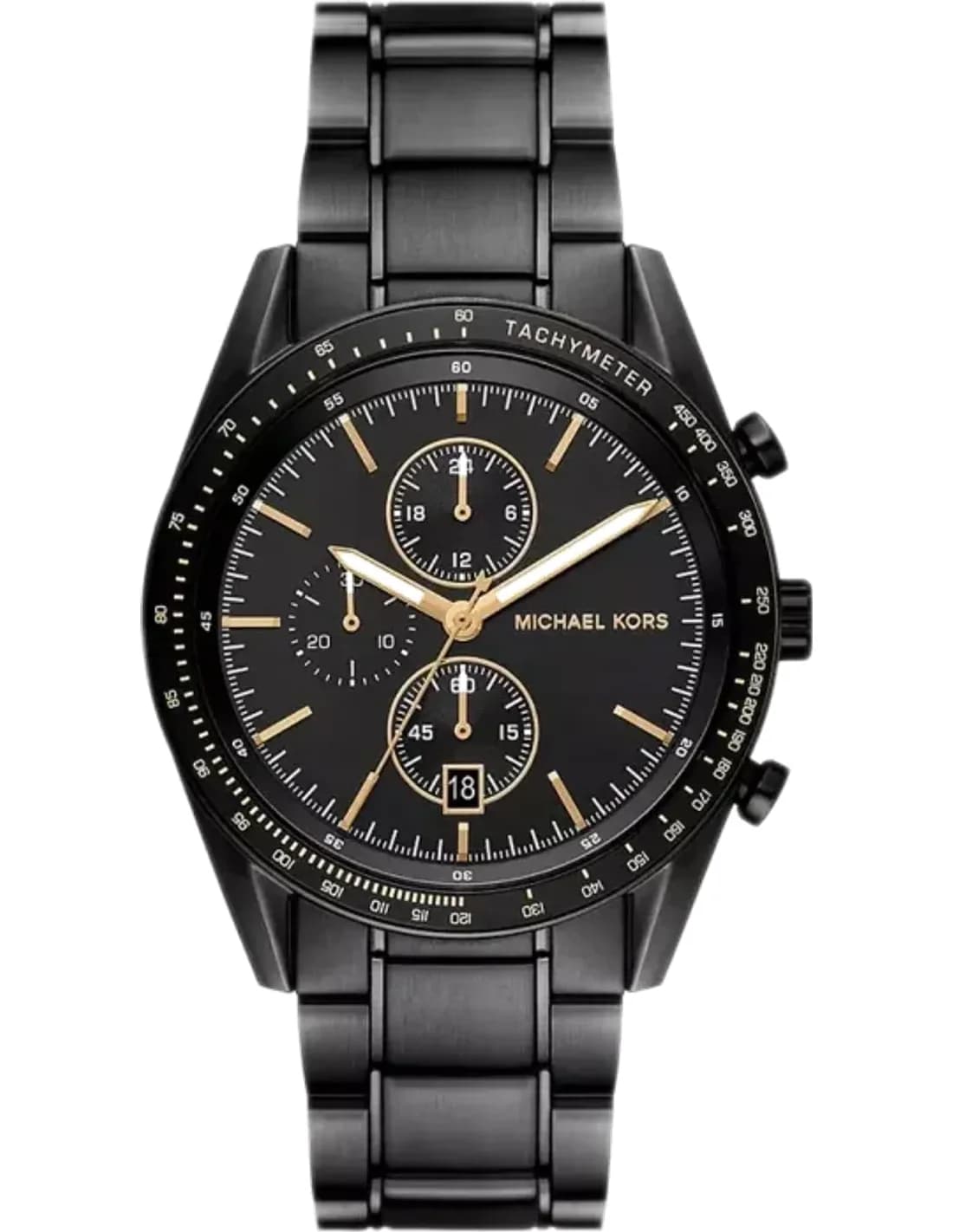 Montre Michael Kors MK9113 homme cadran noir bracelet acier