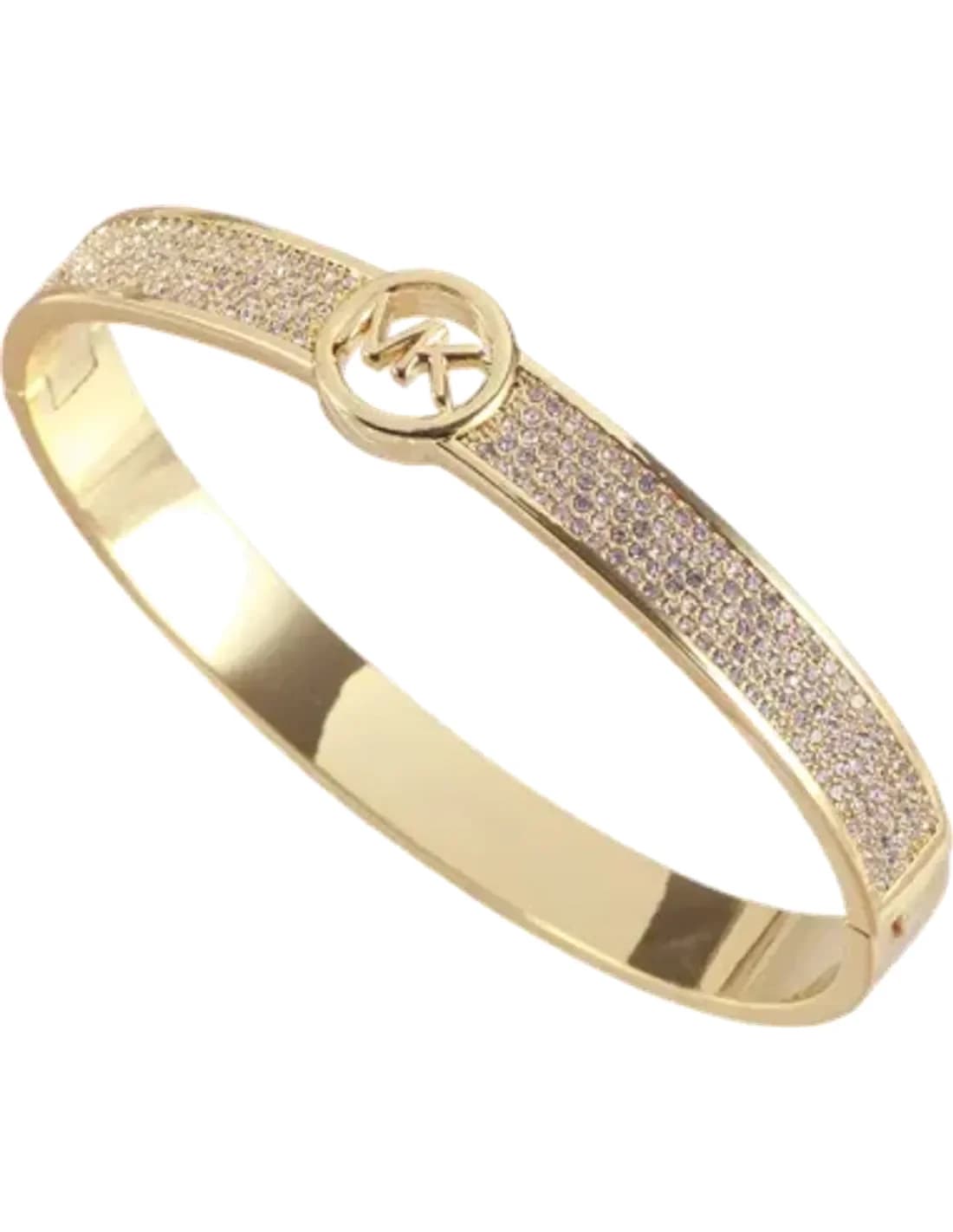 Bracelet rigide Michael Kors Brillance orné de cristaux avec logo MK