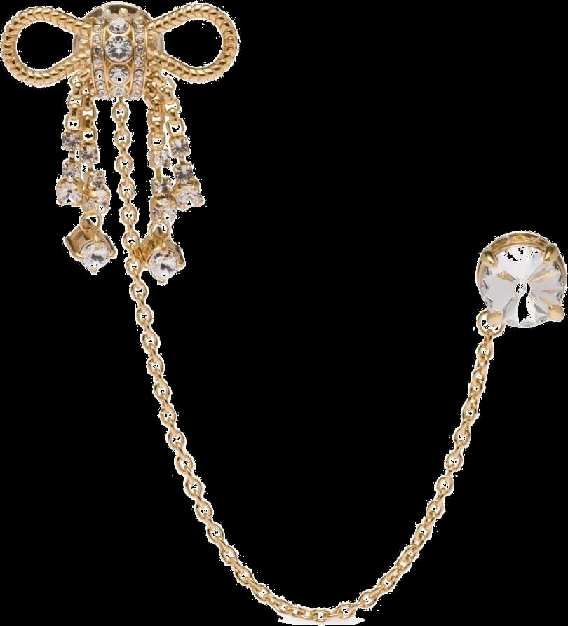 Miu Miu 17704980 montre femme, broche ornée cristal plaqué or, boucle dissimulée