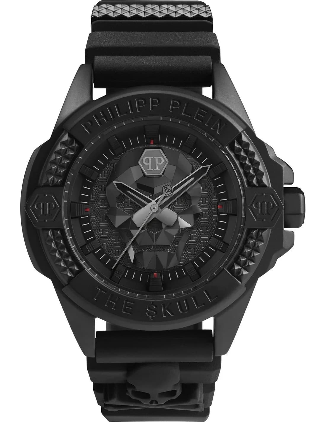 Men's Philipp Plein The Skull PWAAA0721 watch black dial silicone strap