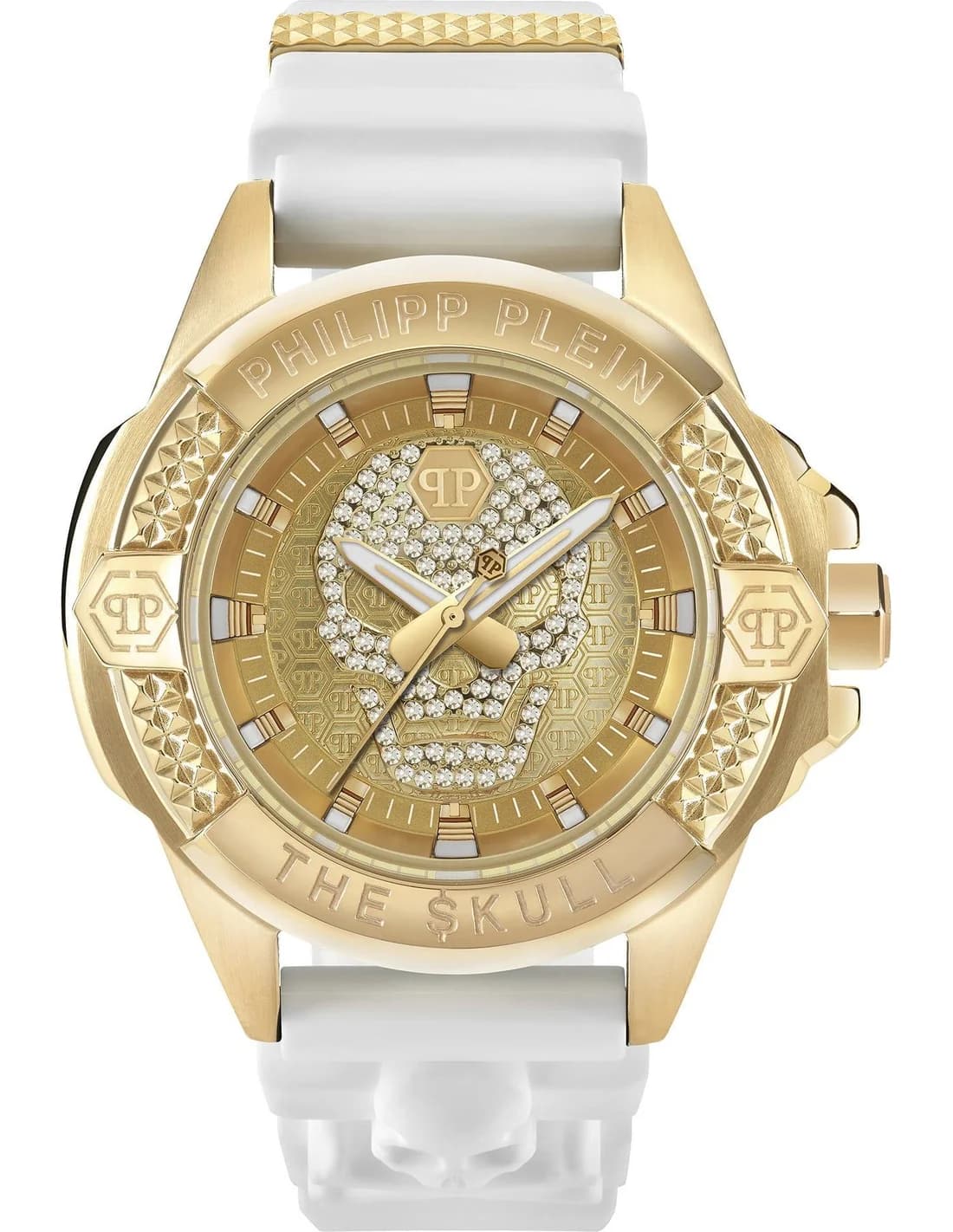 Montre Philipp Plein PWAAA1221 homme cadran or bracelet silicone