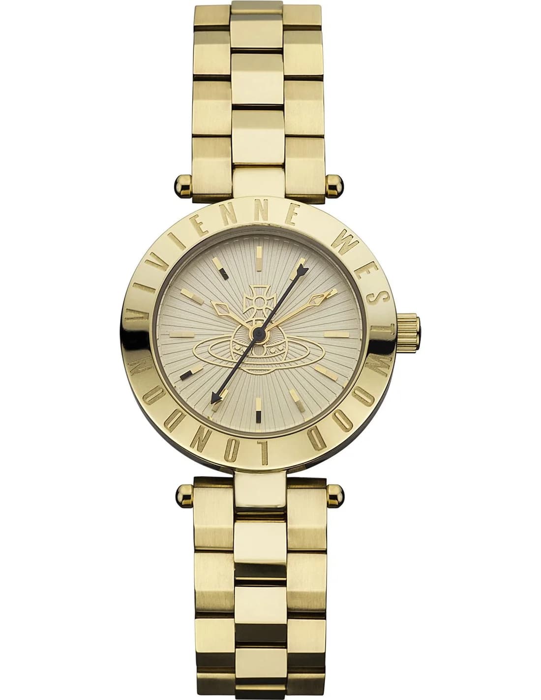 Vivienne Westwood Westbourne VV092GD, montre femme dorée, cadran signature Orb