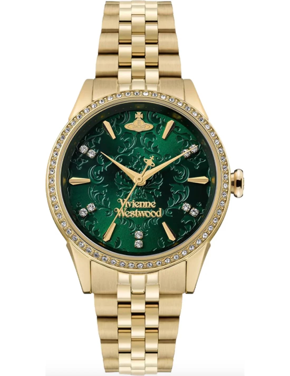 Vivienne Westwood Little Wallace VV327GRGD, cadran vert et acier doré, élégance compacte