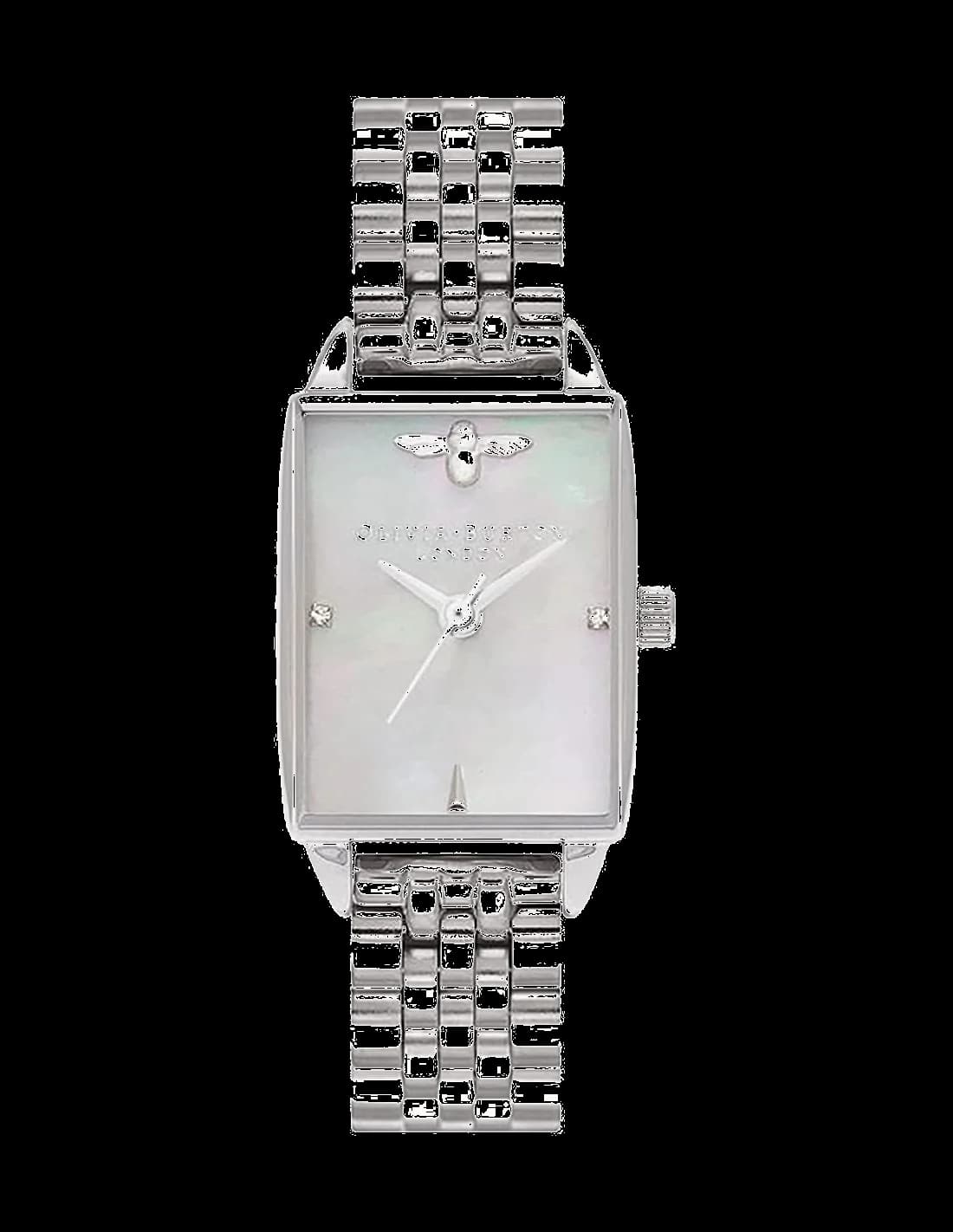 Olivia Burton OB16BH03 montre femme, cadran nacre sur bracelet acier
