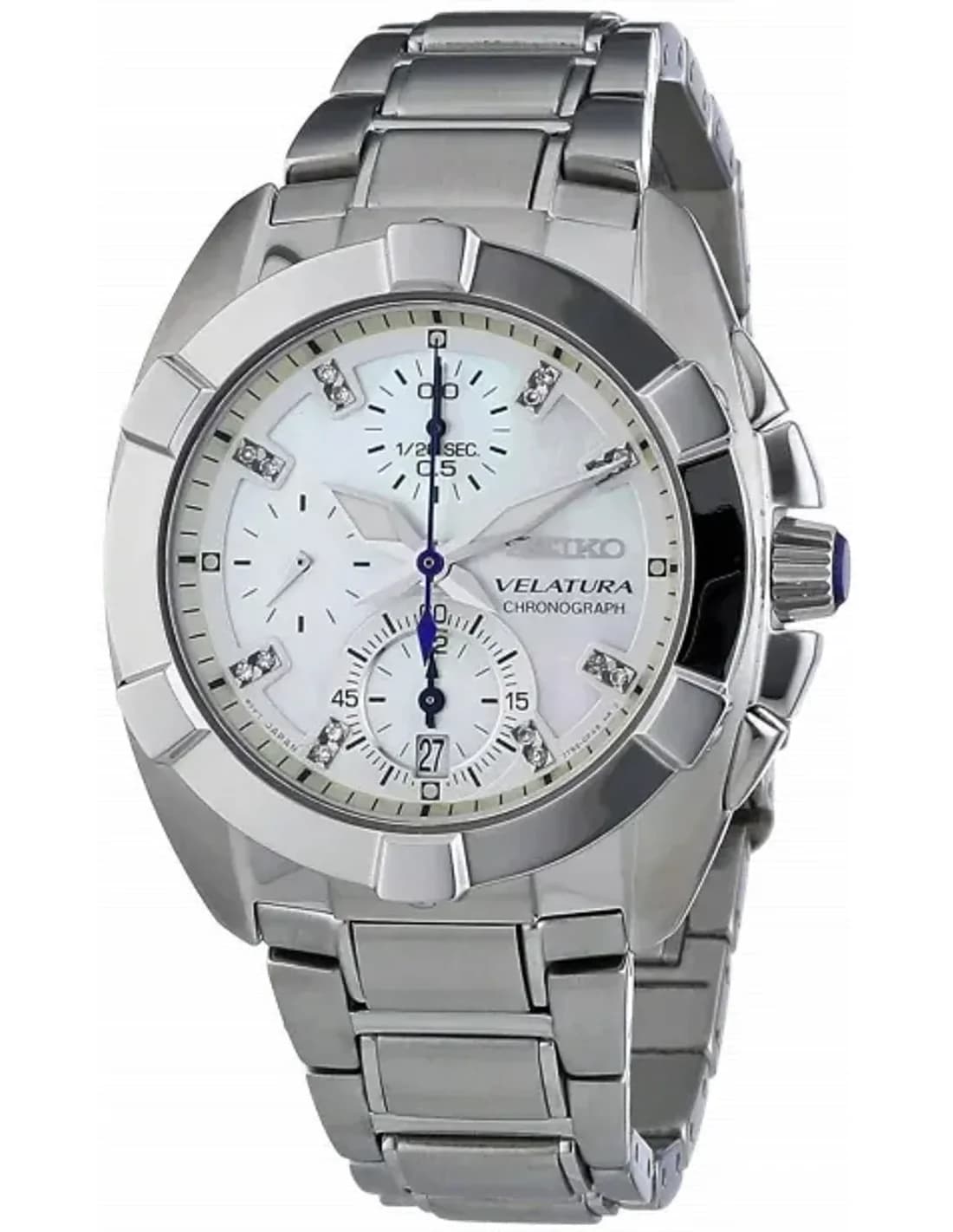 Seiko SNDZ19P1 Velatura Chronograph Stainless Steel Watch
