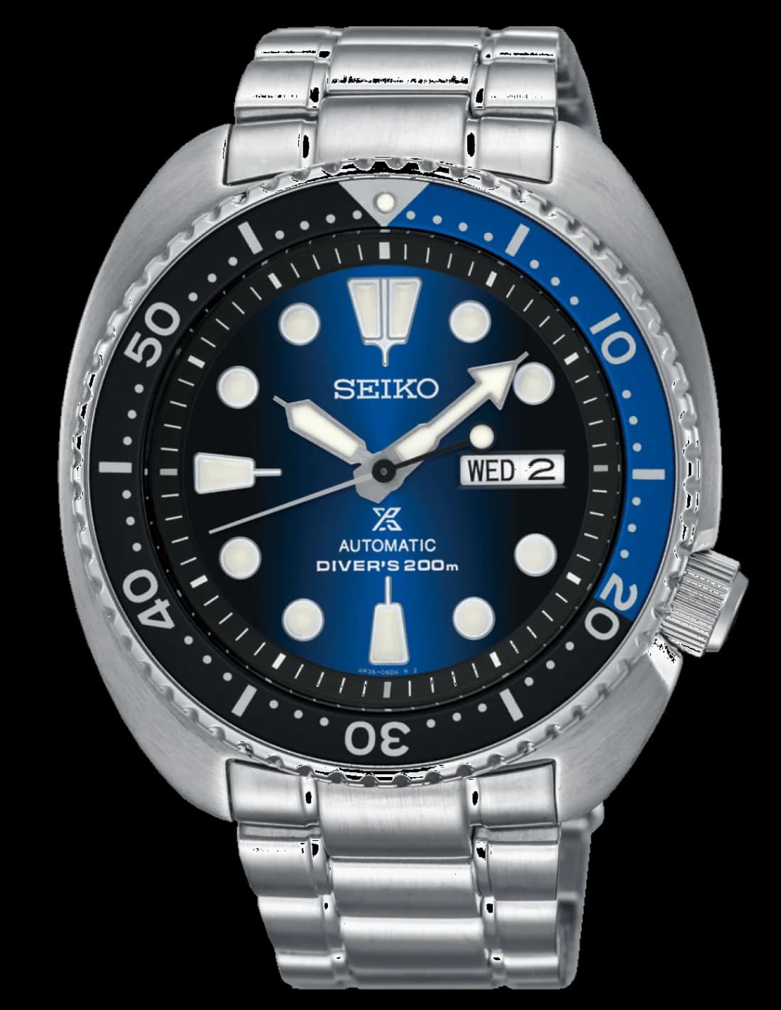 Seiko SRPF15K1 montre homme, cadran bleu océan sur acier