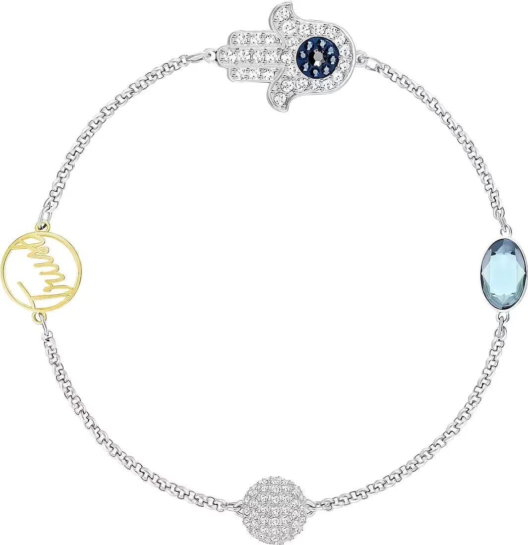 Swarovski 5373249 montre femme, bracelet multicolore plaqué rhodium