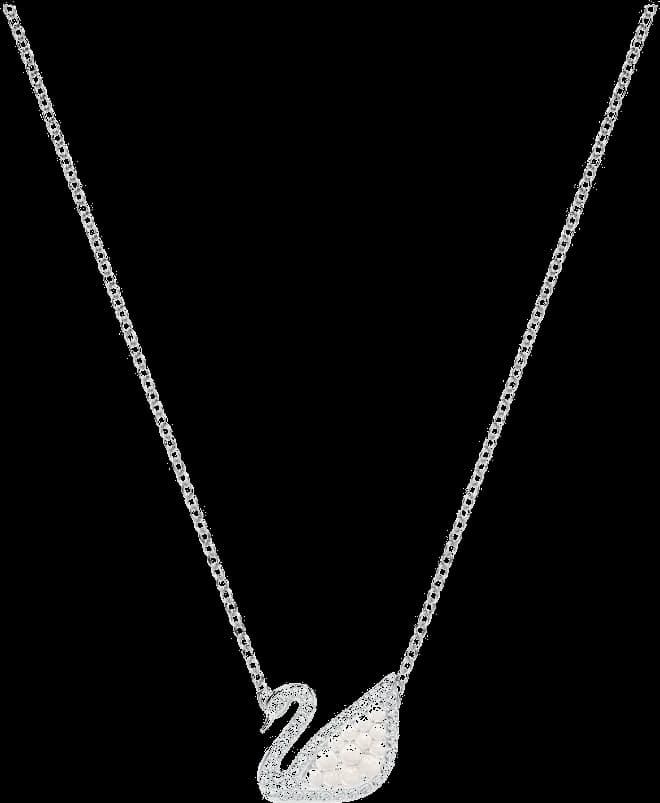 Swarovski 5416605 montre femme, collier perles et cristaux blancs rhodié