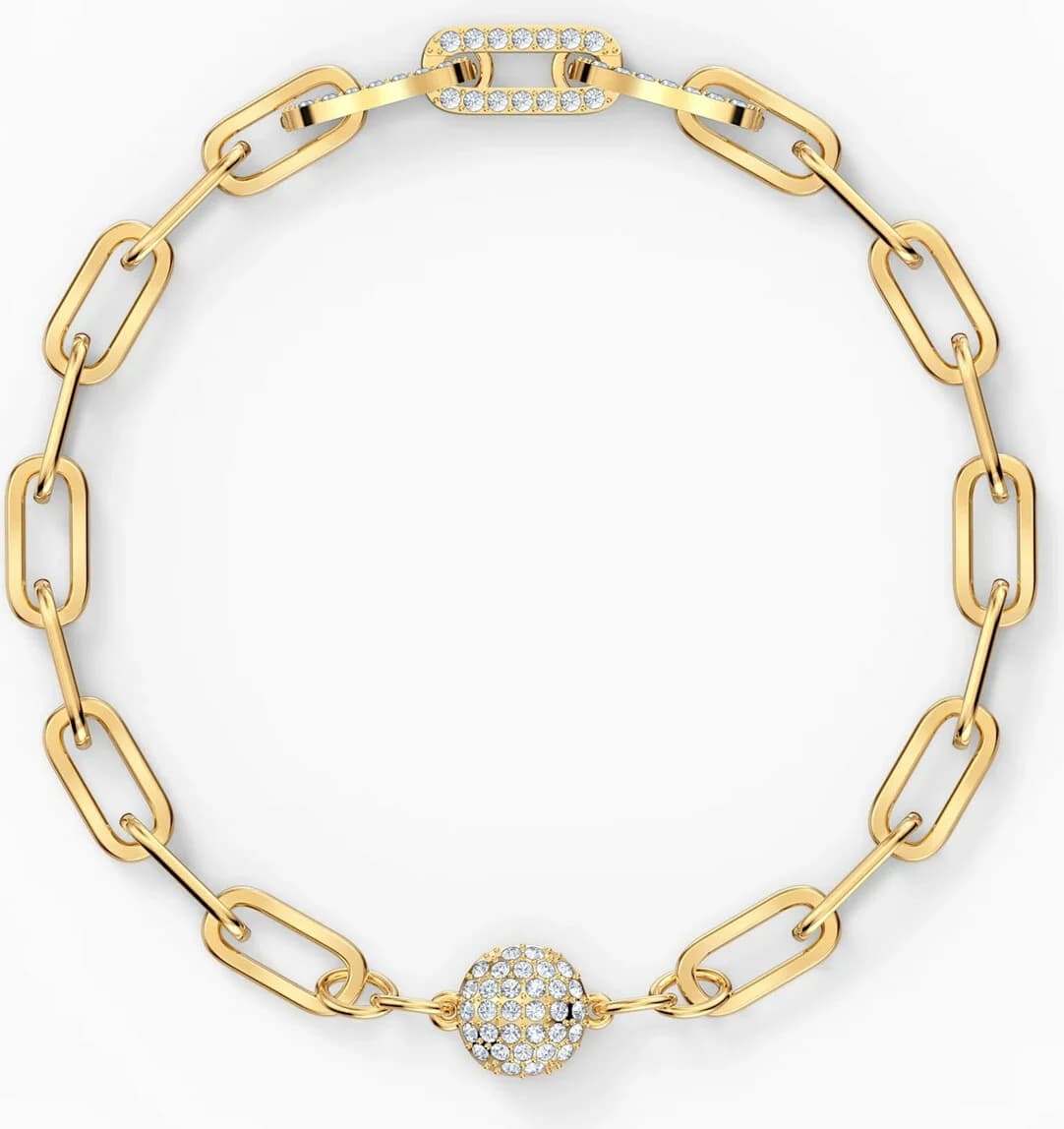 Swarovski 5572639 montre femme, plaqué or agrémenté de cristaux blancs
