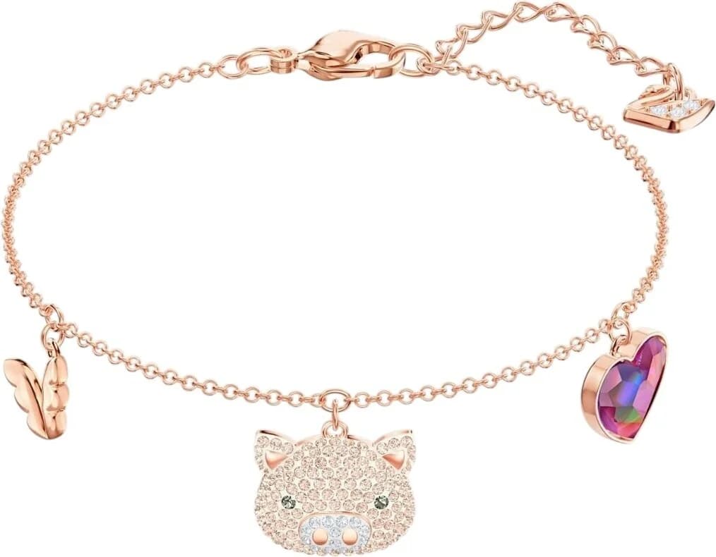 Swarovski 5447482 montre femme, en plaqué or rose avec cristaux
