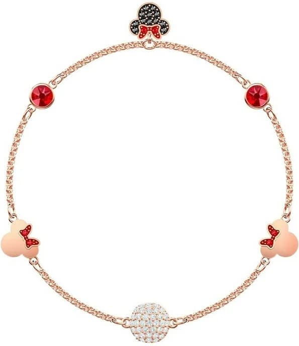 Swarovski 5462365 montre femme, bracelet or rose cristaux multicolores