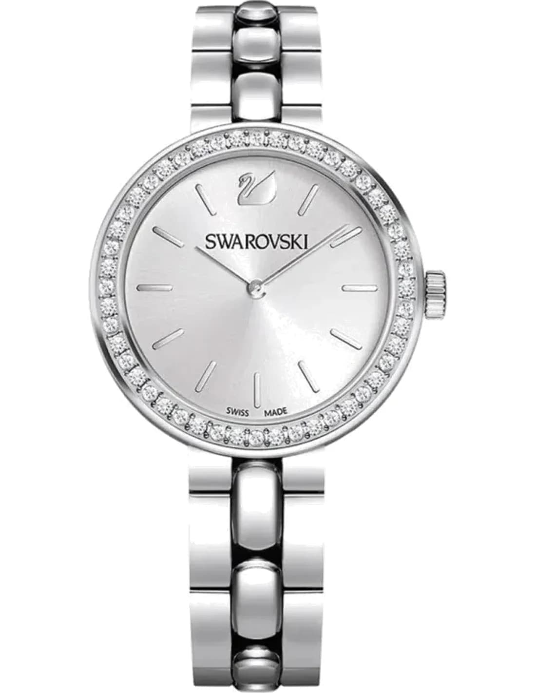 Swarovski 5095600 montre femme, cadran argent sur bracelet acier