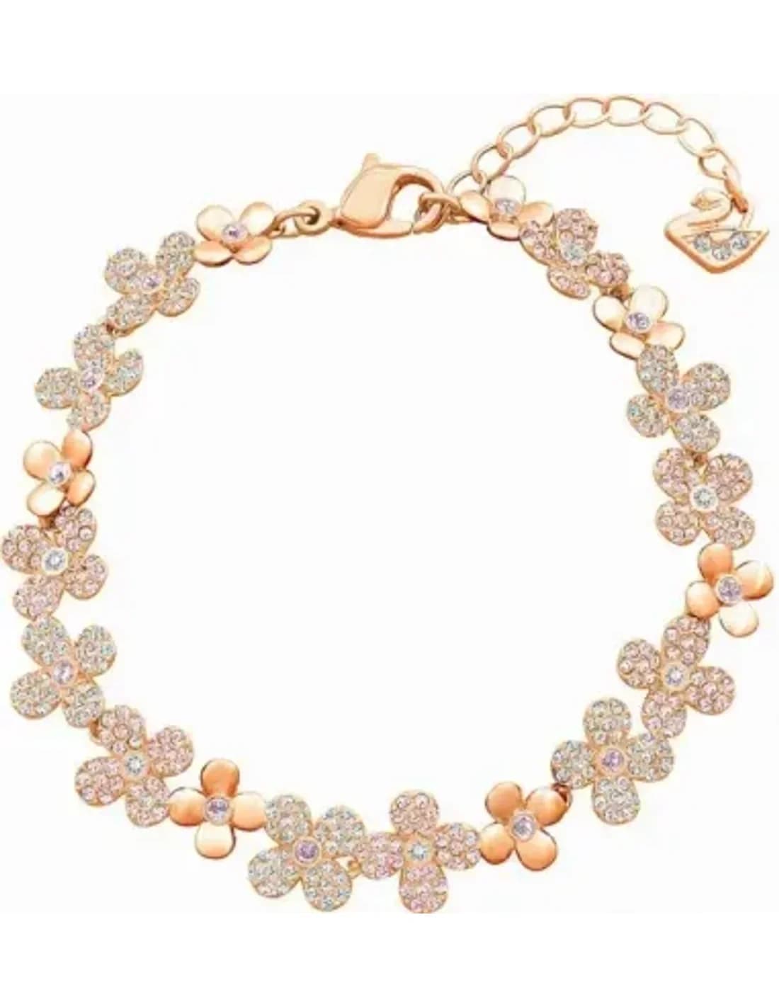 Swarovski 5253672 montre femme, bracelet or rose incrusté de cristaux