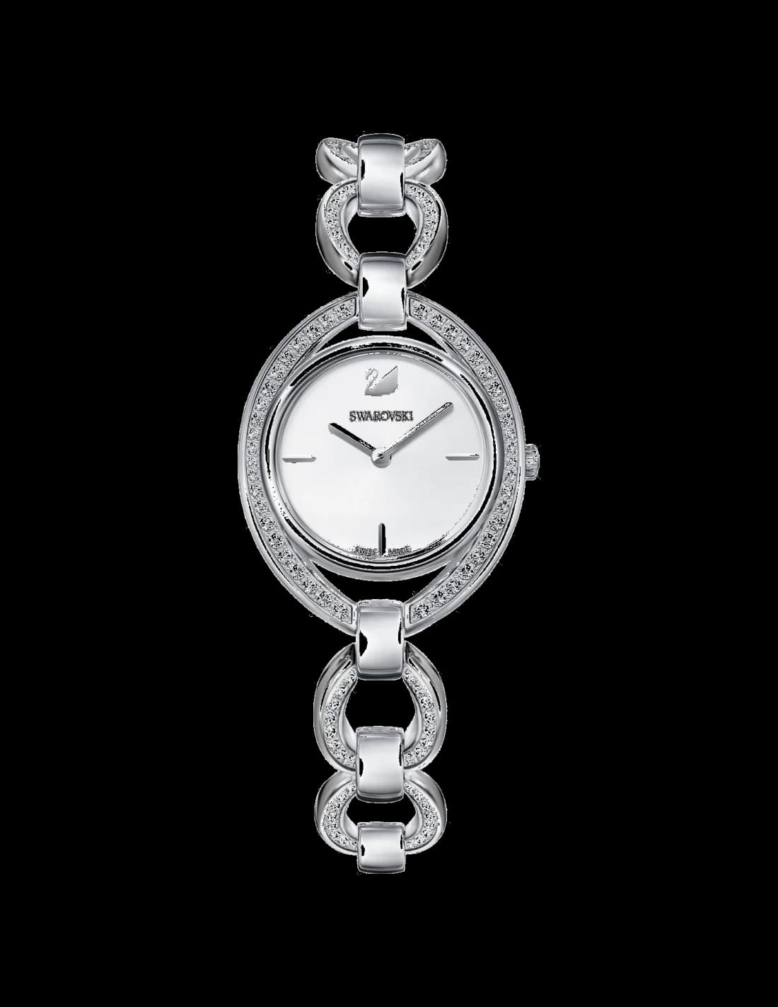 Swarovski 5376815 montre femme, cadran argenté et bracelet acier
