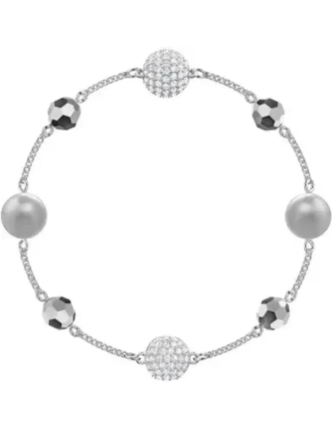 Swarovski 5437865 montre femme, bracelet avec perles en métal