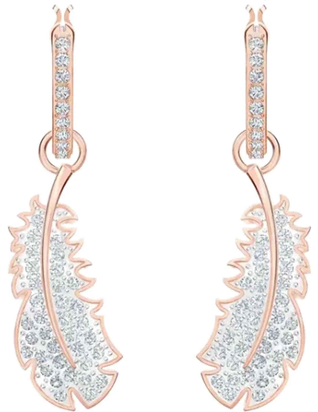 Swarovski 5497872 montre femme, cristaux blancs, monture or rose, design créatif