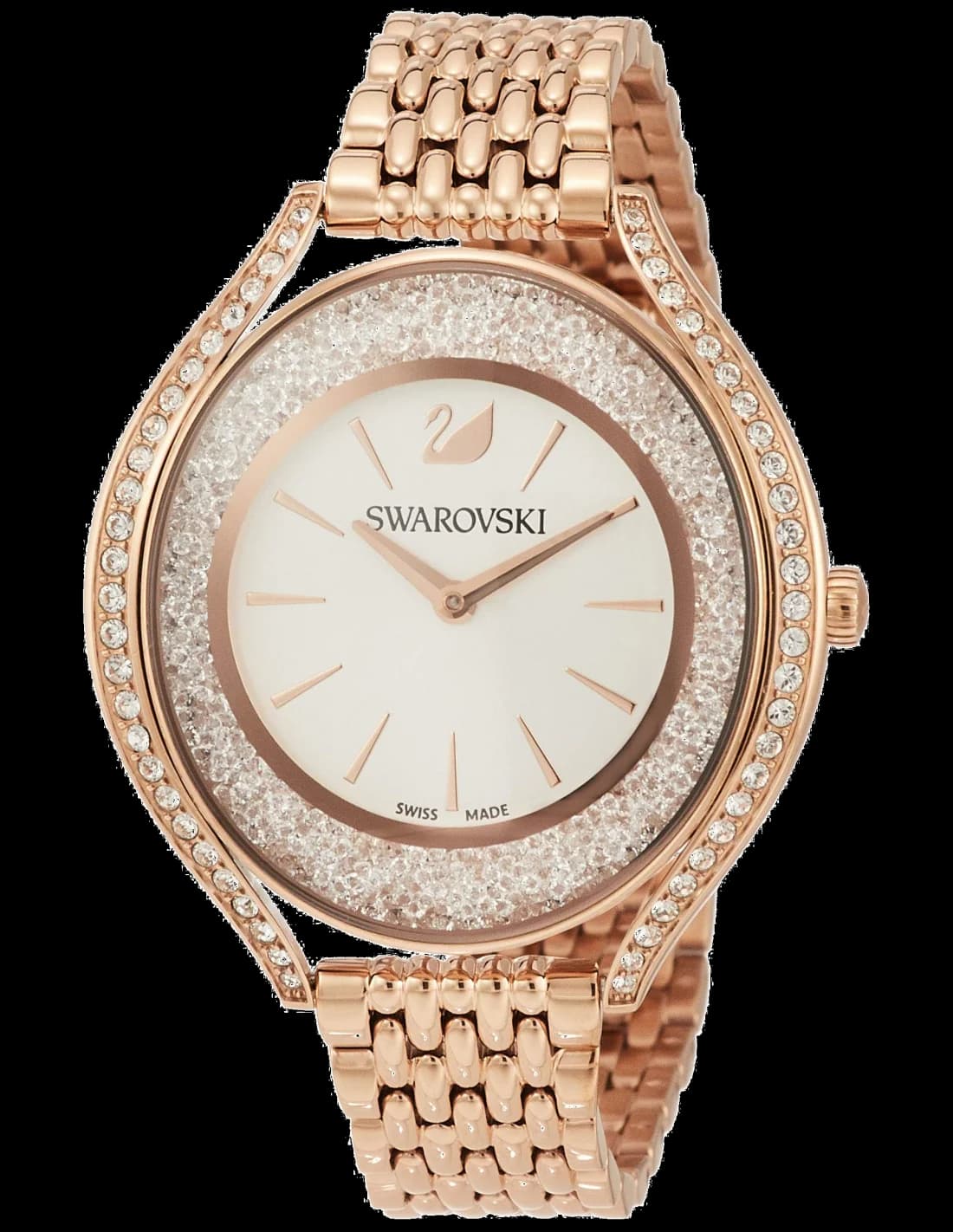 Swarovski 5519459 montre femme, acier et cristaux, cadran argenté