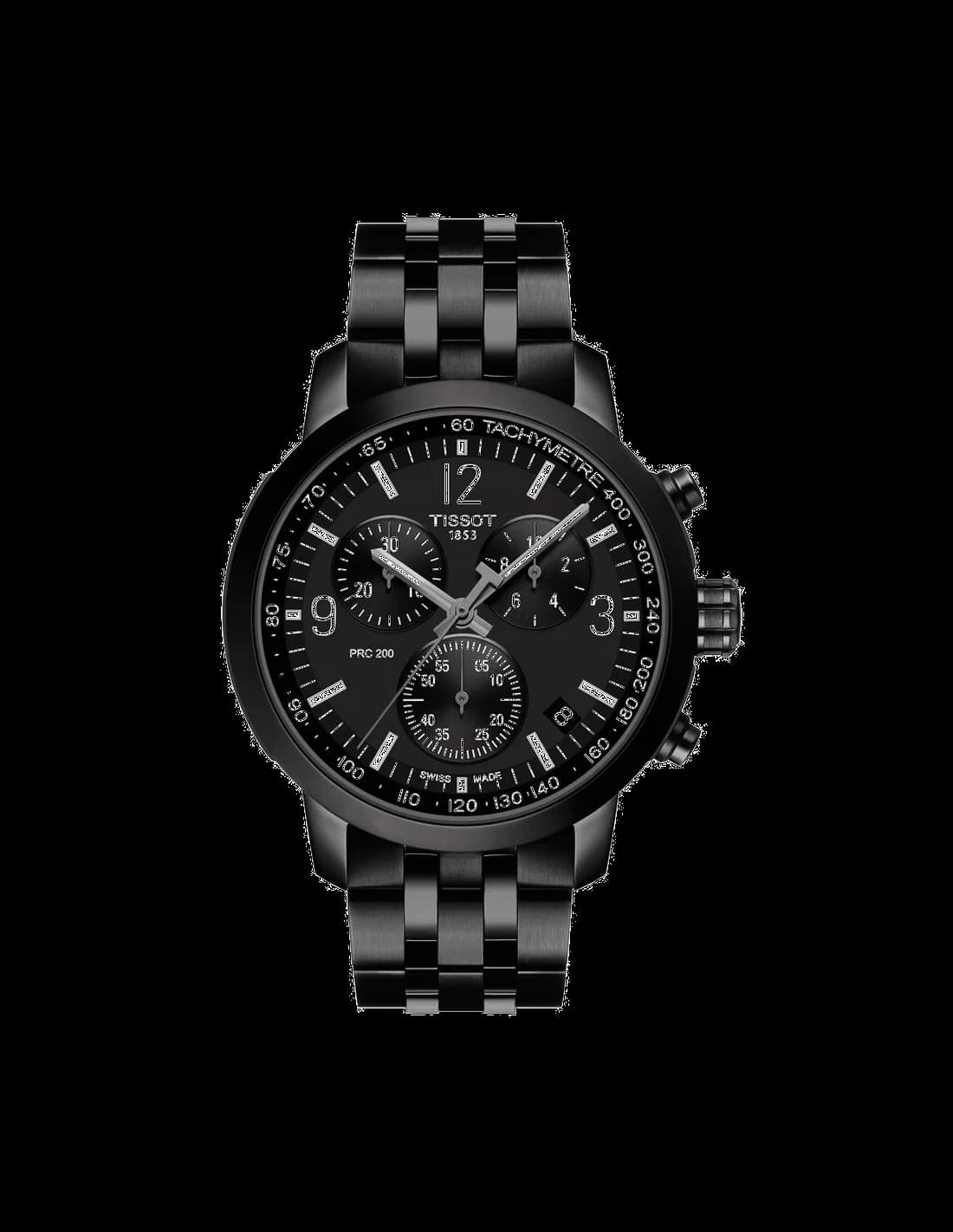Tissot T1144173305700 montre homme, cadran noir boîtier bicolore PVD noir or