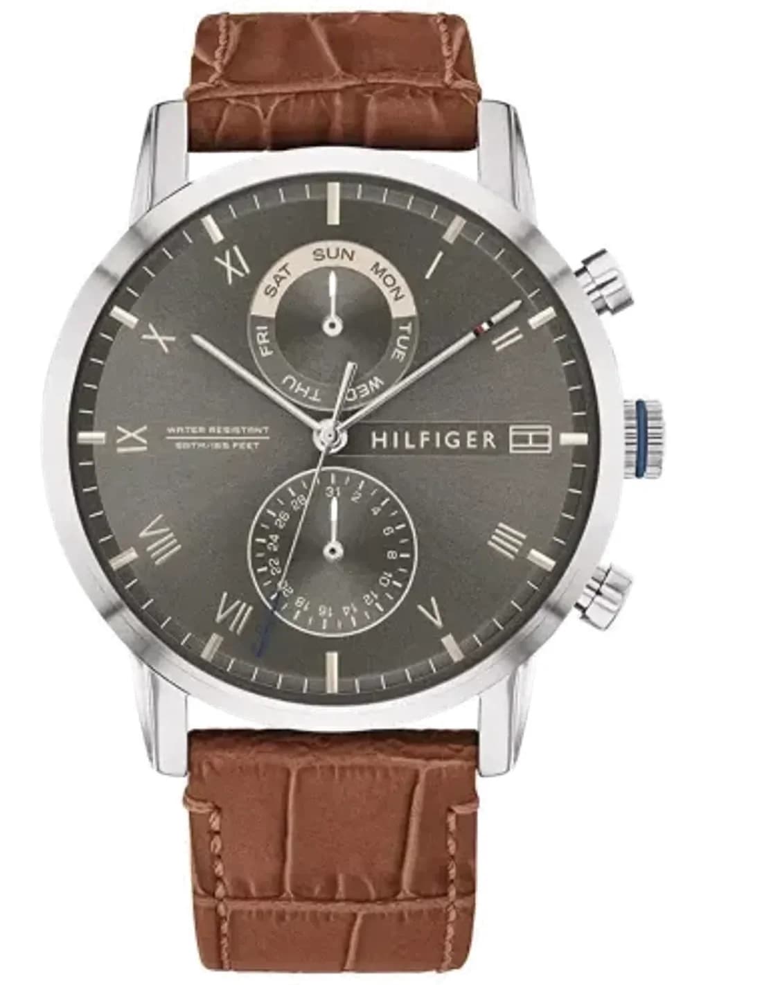 Tommy Hilfiger 1710398 Kane Collection Watch with multifunction dial and maille milanaise strap