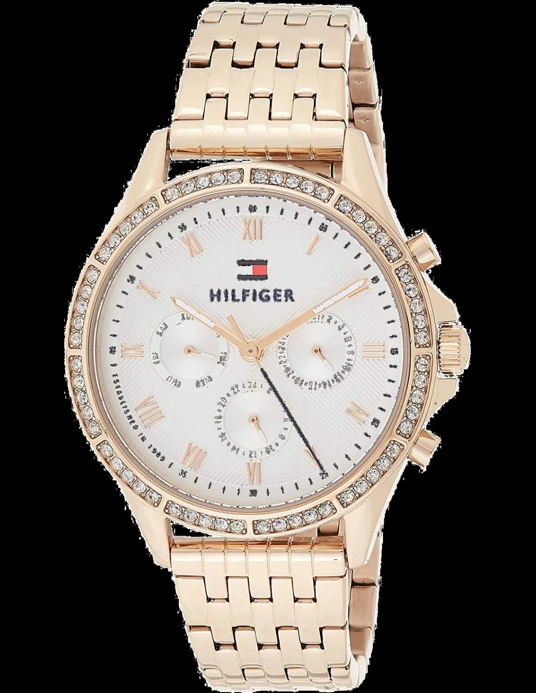 Tommy Hilfiger 1781978 montre femme, cadran argent, bracelet acier pour femme
